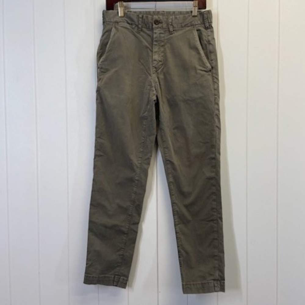 American Eagle Preppy Flex Chino Slim Pants Men Size 28x32 Olive Green Earthy